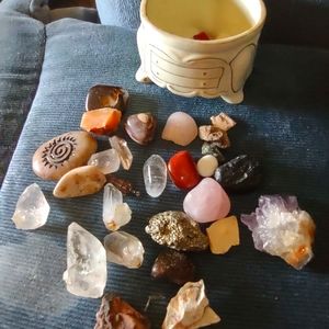 Celestial Crystal rocks healing meditation rocks